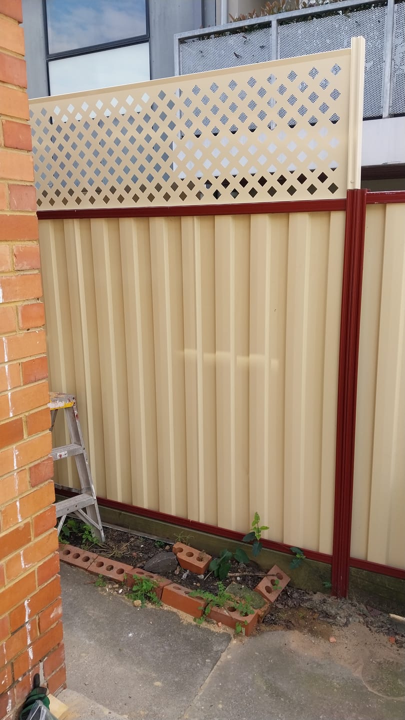 Customer photo review of Fence Extensions for Colorbond Fences