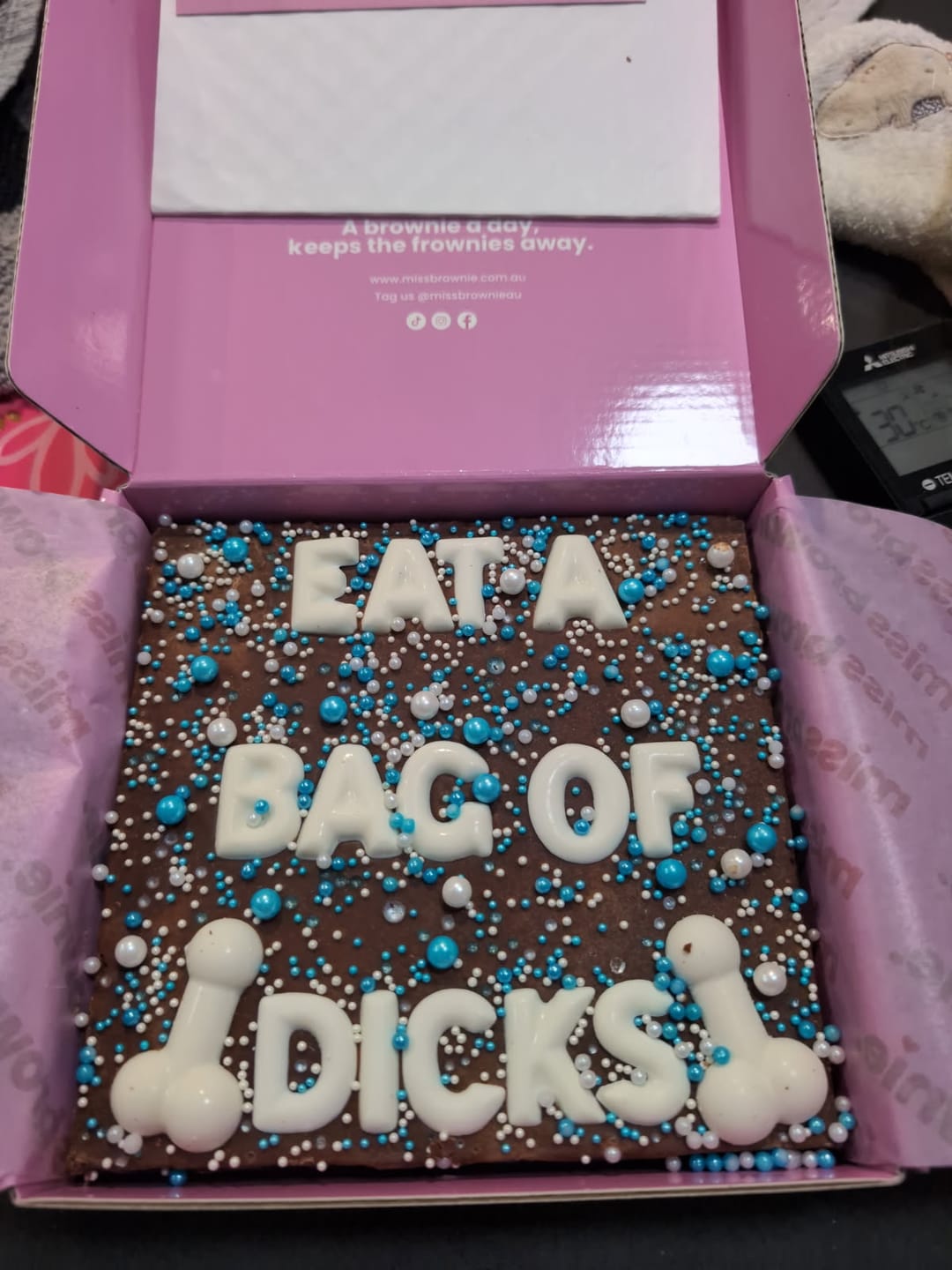 Customer photo review of D!ck Brownie · Mini