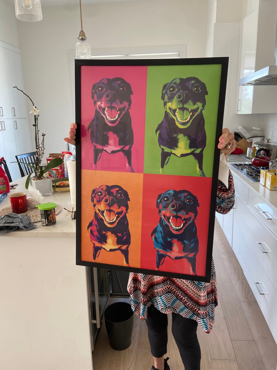 Customer photo review of Color Squares - Personalized Poster