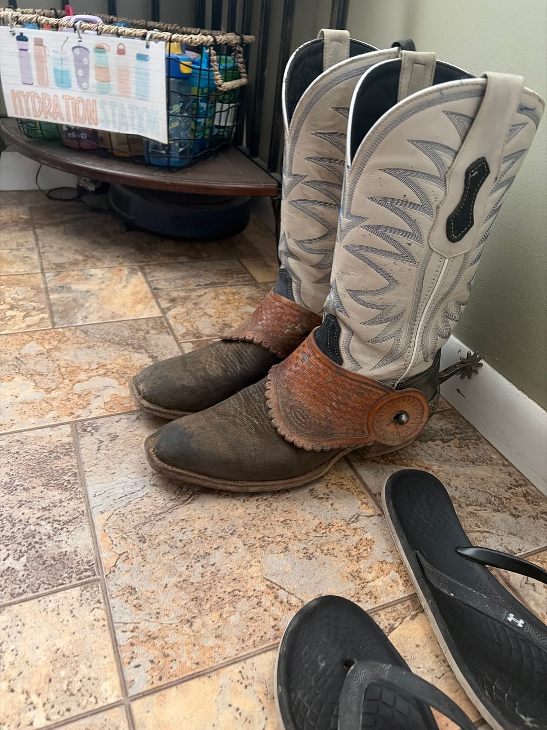 Customer photo review of Blue Jean Rough-Out Boots - French Toe
