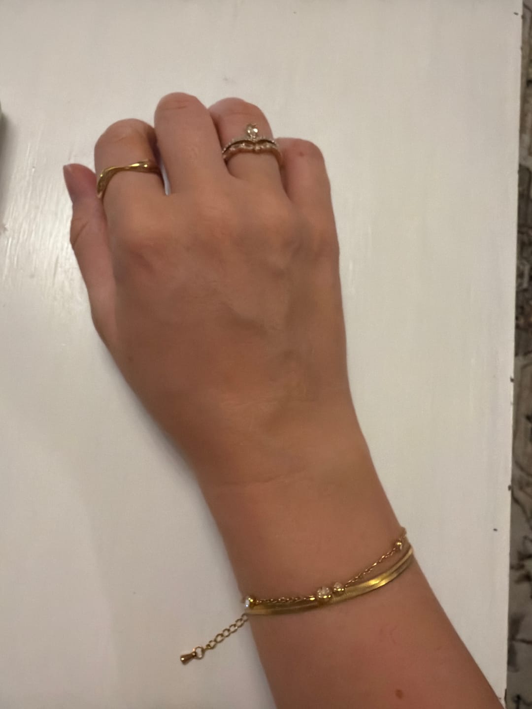 Customer photo review of 18K Gold Wave Ring