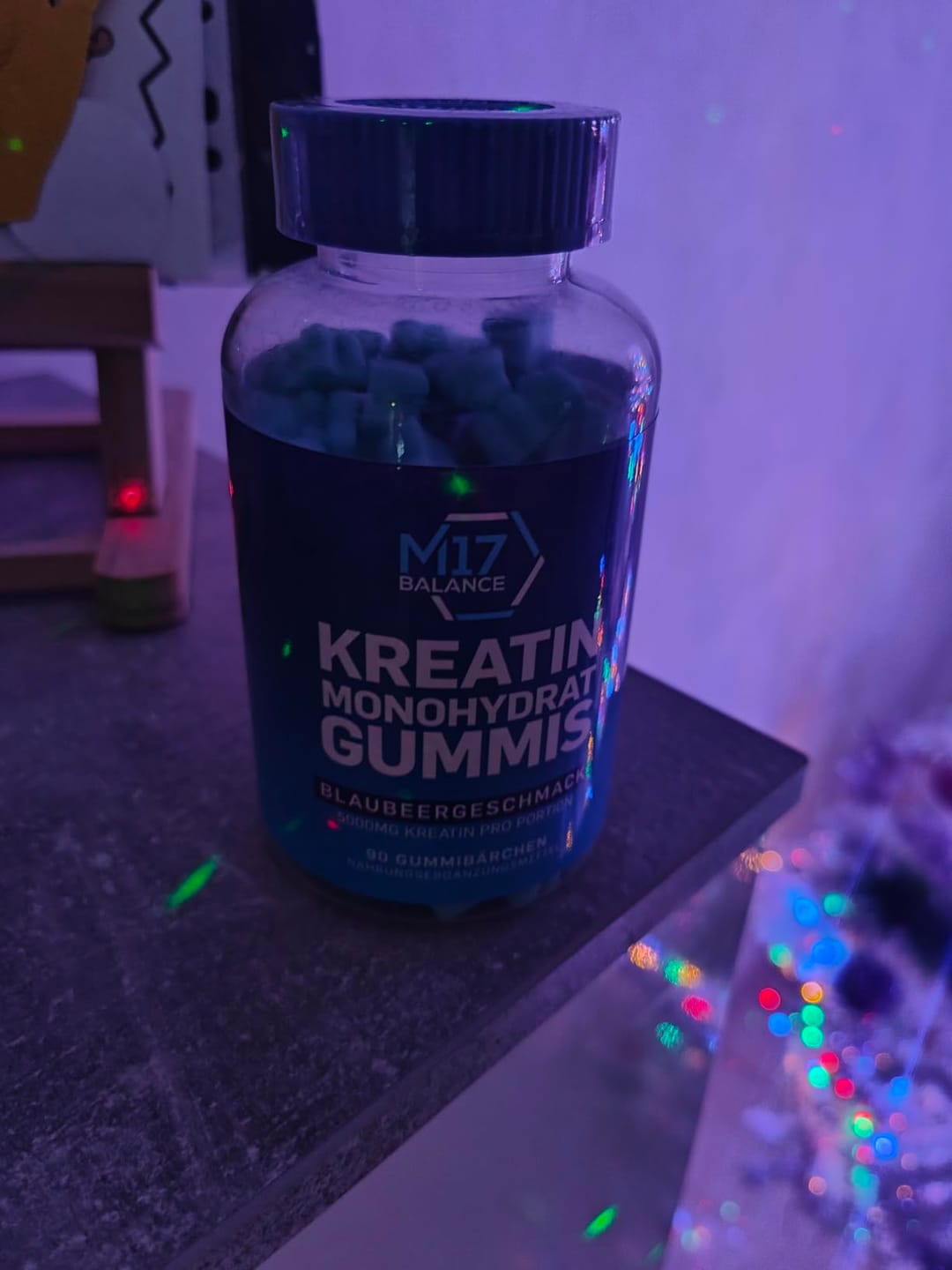 Customer photo review of Creatine Gummies – Blueberry