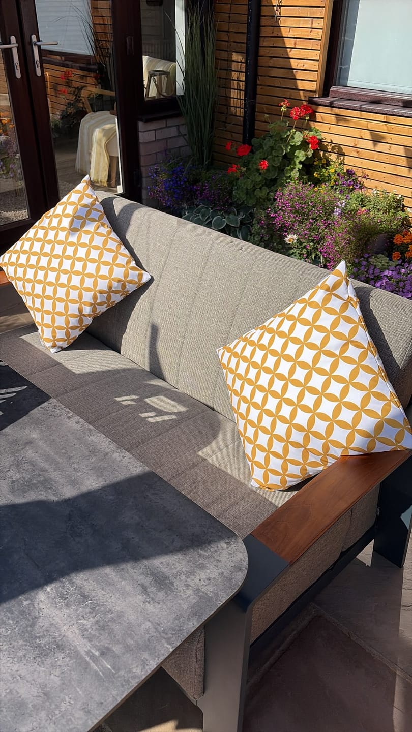 Customer photo review of Outdoor Garden Waterproof Cushion - Bahia