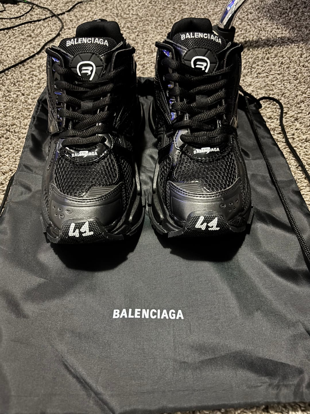 Customer photo review of Balenciaga Runner Triple Black Edition