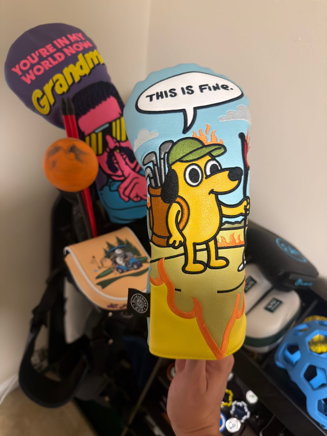 Customer photo review of This is Fine Headcover