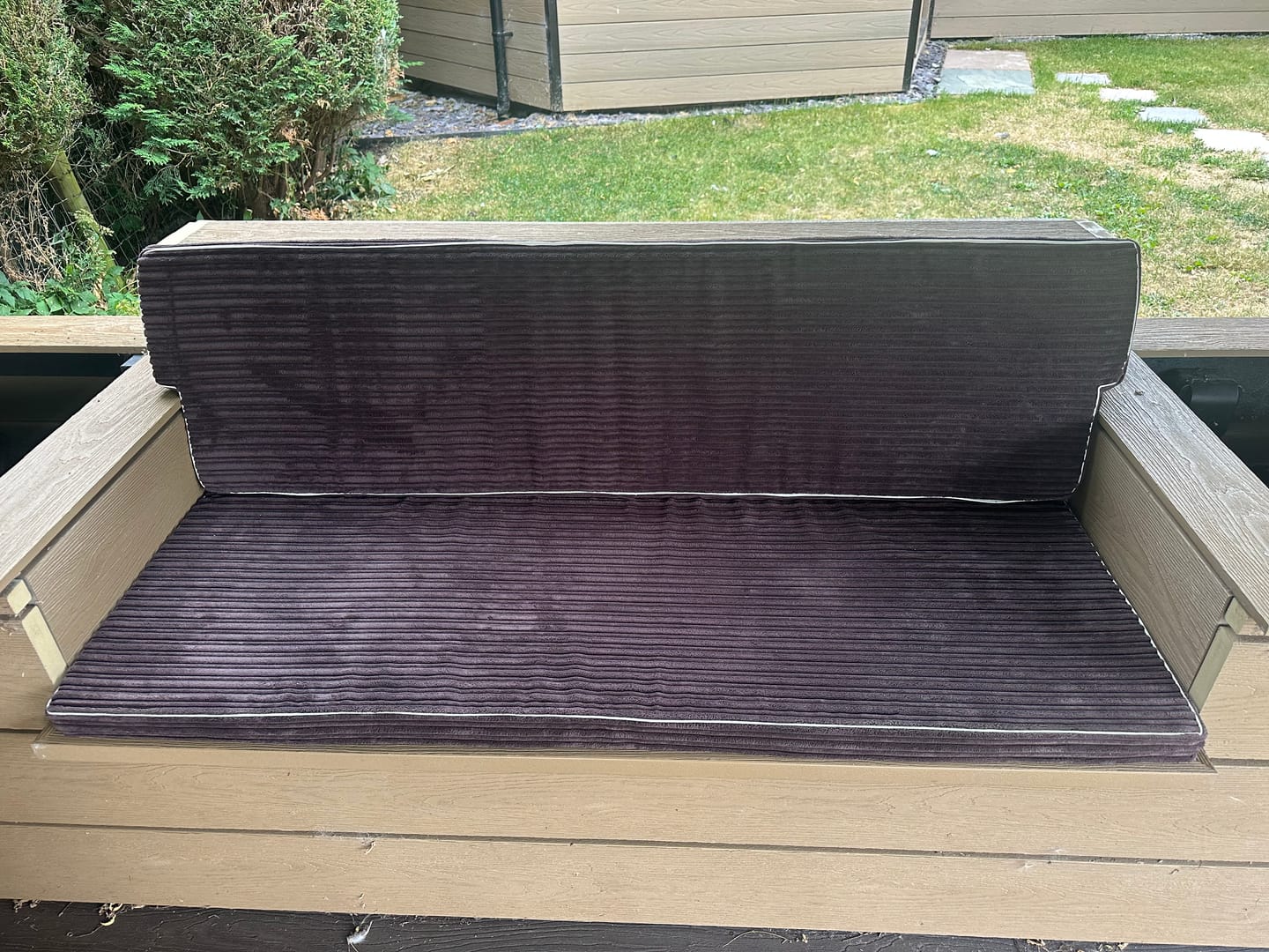 Customer photo review of Premium Cord Upholstery Fabric
