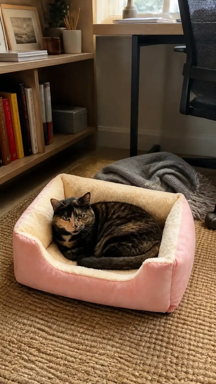 Customer photo review of Cozy Haven Pet House & Bed