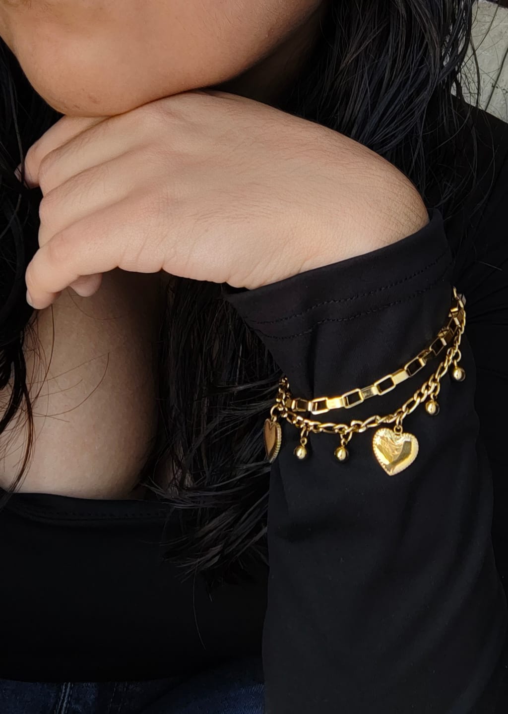 Customer photo review of Pulsera de Corazón