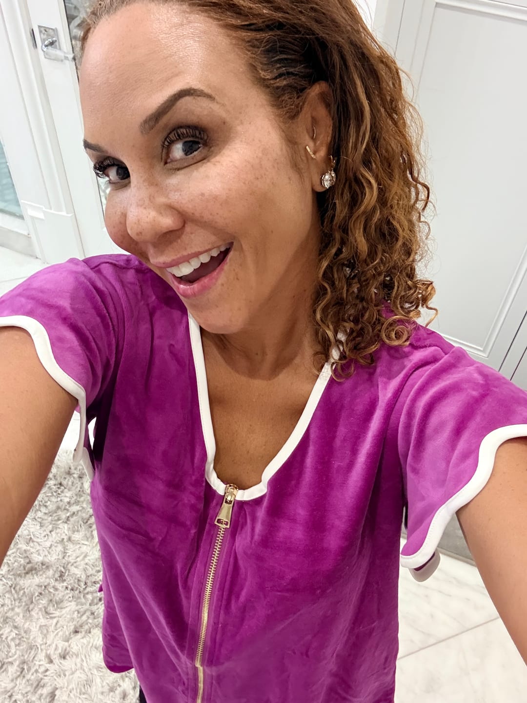 Customer photo review of SSYS Fuchsia Get Ready Robe™