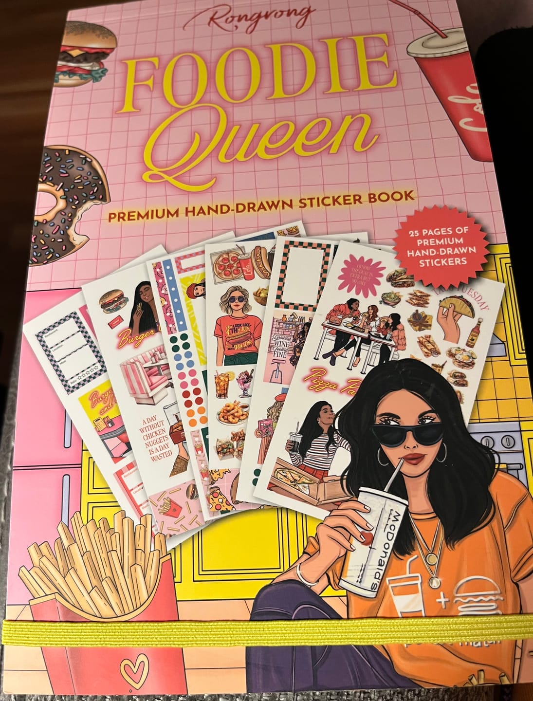 Customer photo review of Foodie Queen Sticker Book