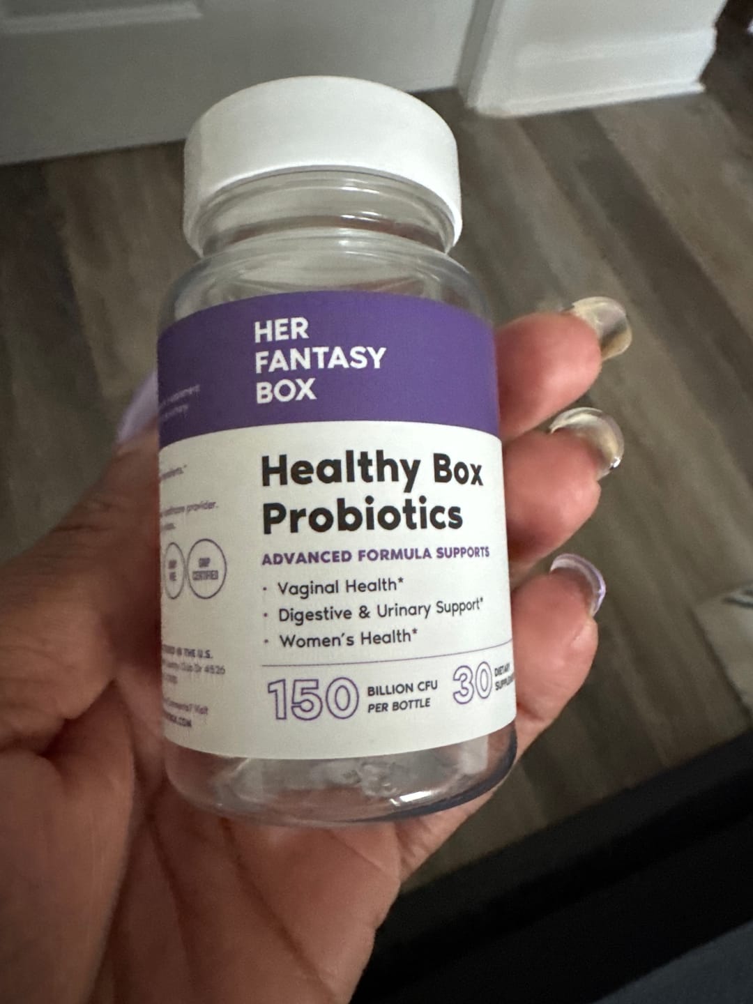 Customer photo review of Healthy Box Probiotics for pH, Odor, Pms Relief & Uti Prevention