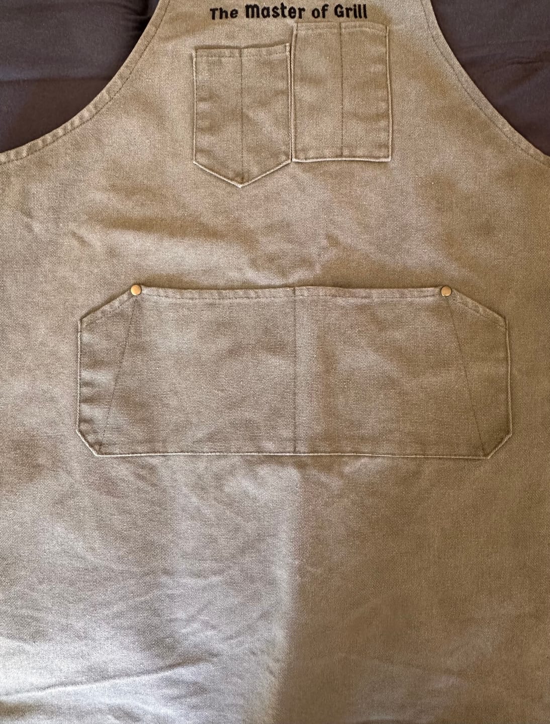 Customer photo review of Wolimbo Kurze Schürze mit Namen bestickt 68x77cm UNISEX