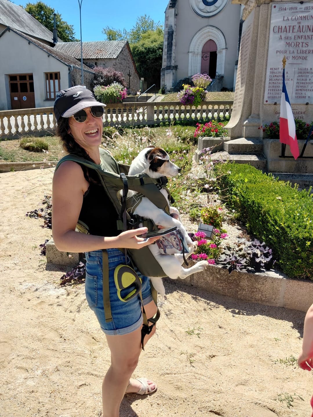 Customer photo review of Porte Chien Ventral Randonnée