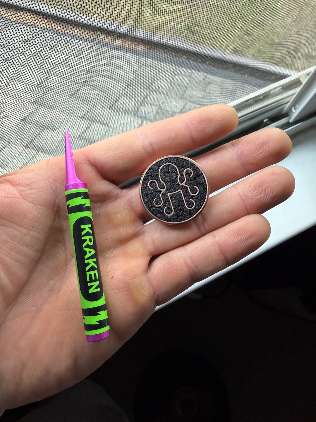 Customer photo review of BEDROCK - Copper Golf Ball Marker