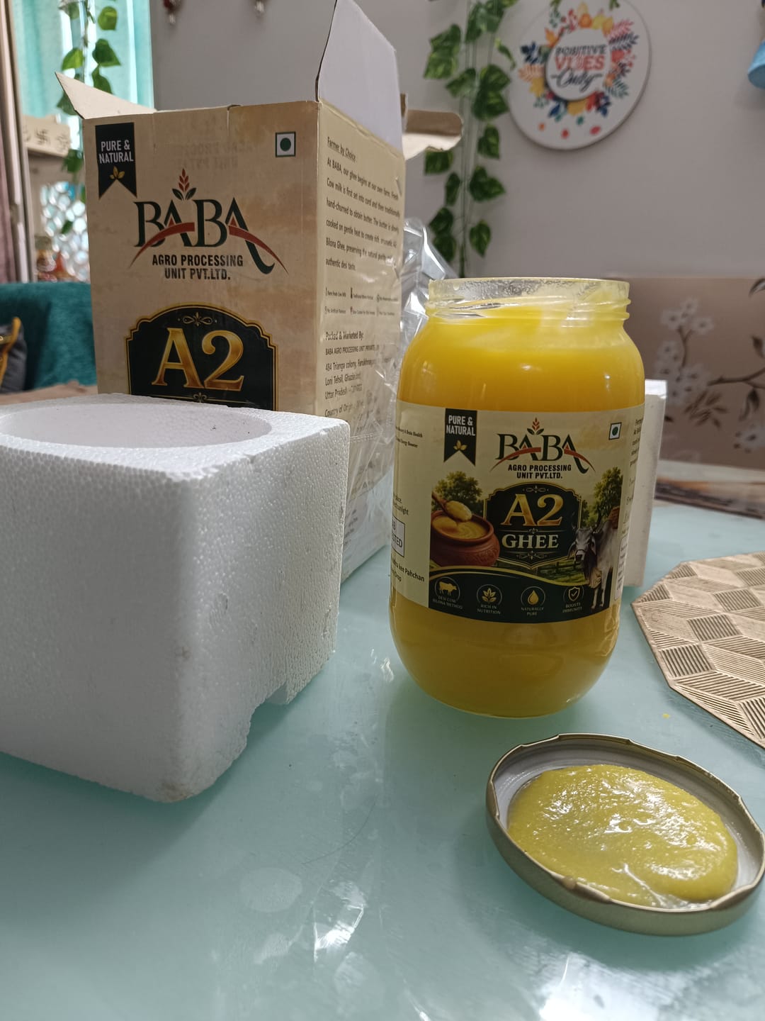 Customer photo review of BABA Sudh A2 Ghee | Pure & Traditional Desi Ghee | Rich Aroma & Taste | Purity Guaranteed I 1000 ML