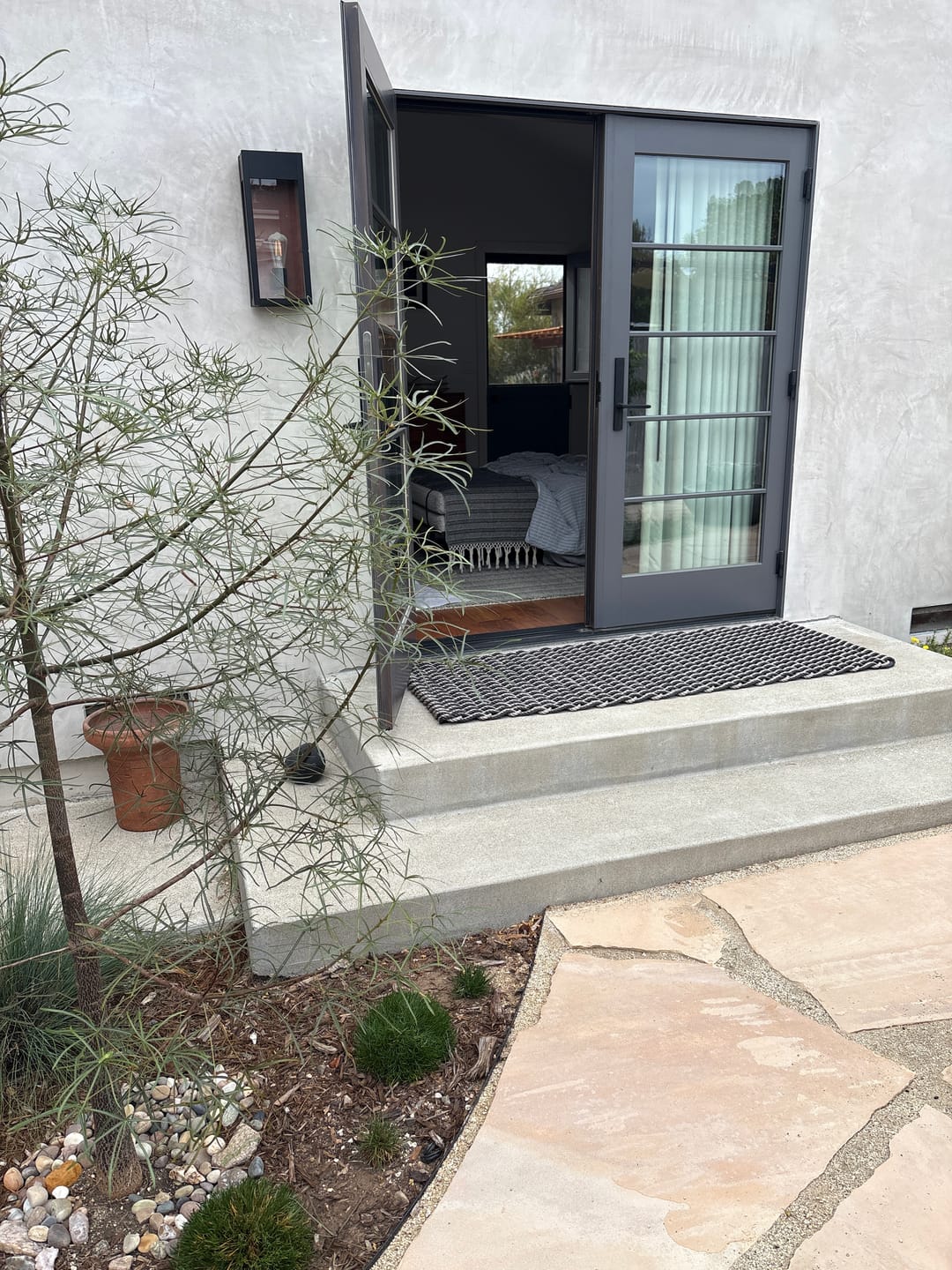 Customer photo review of Sand + Charcoal Doormat