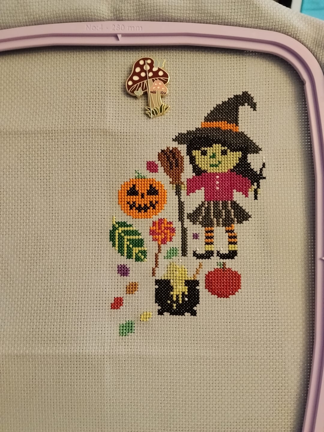 Customer photo review of Hello-ween Cross Stitch-a-Long