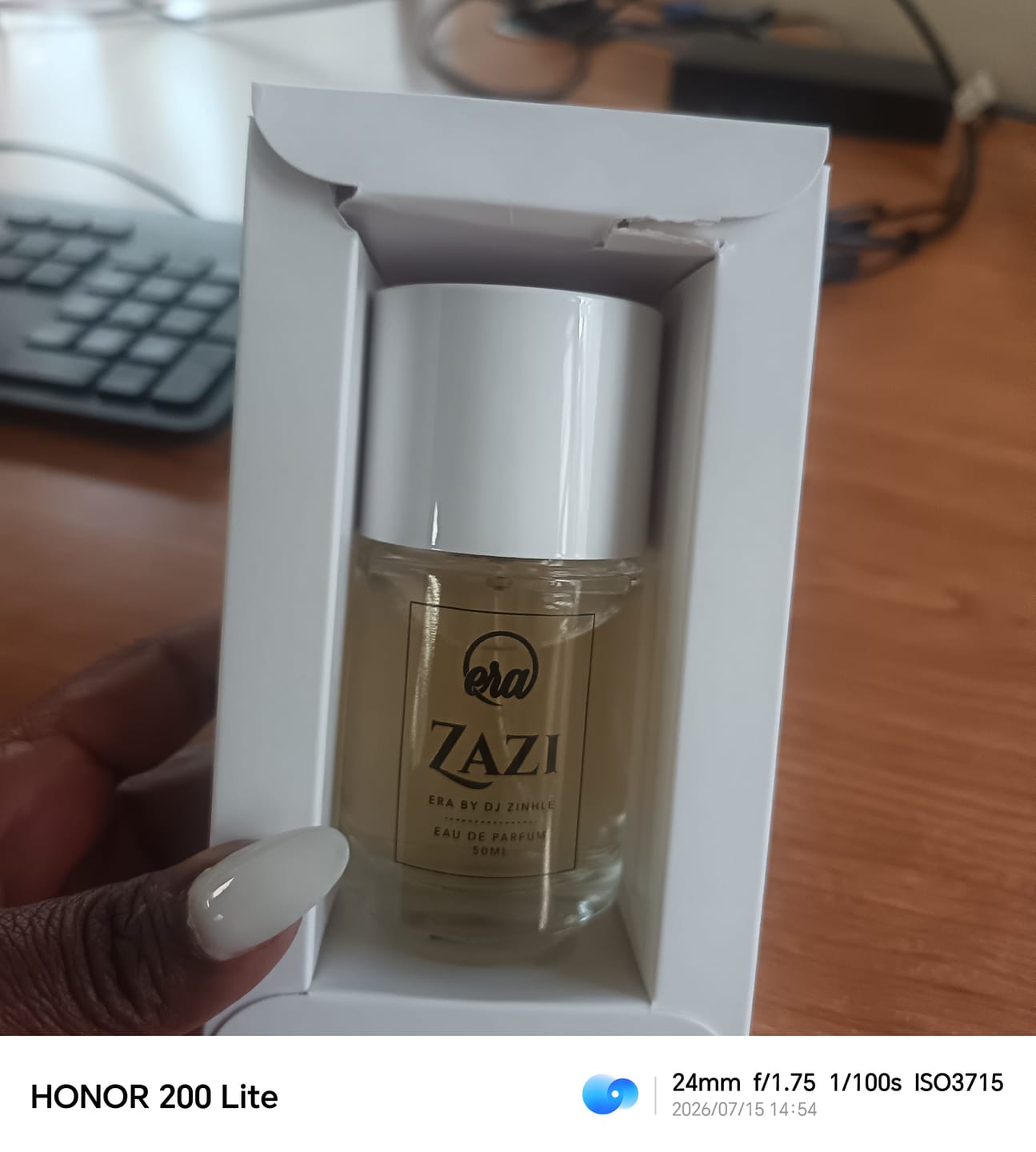 Customer photo review of ZAZI Eau de Parfum - 50ML