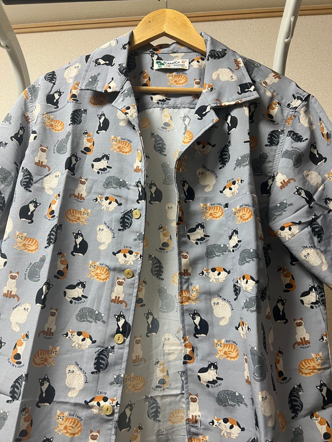 Customer photo review of 「ネコ図鑑」総柄プリントアロハシャツ