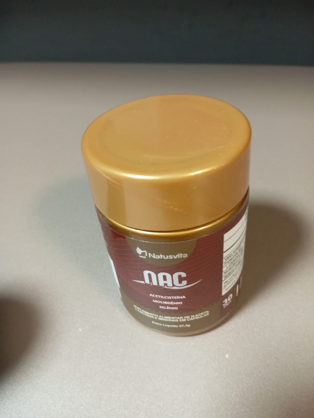 Customer photo review of NAC (N-Acetil Cisteína 600mg) com Molibdênio e Selênio em Cápsulas