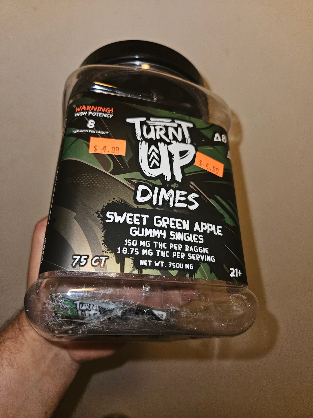 Customer photo review of Dime Gummy - Blue Razz