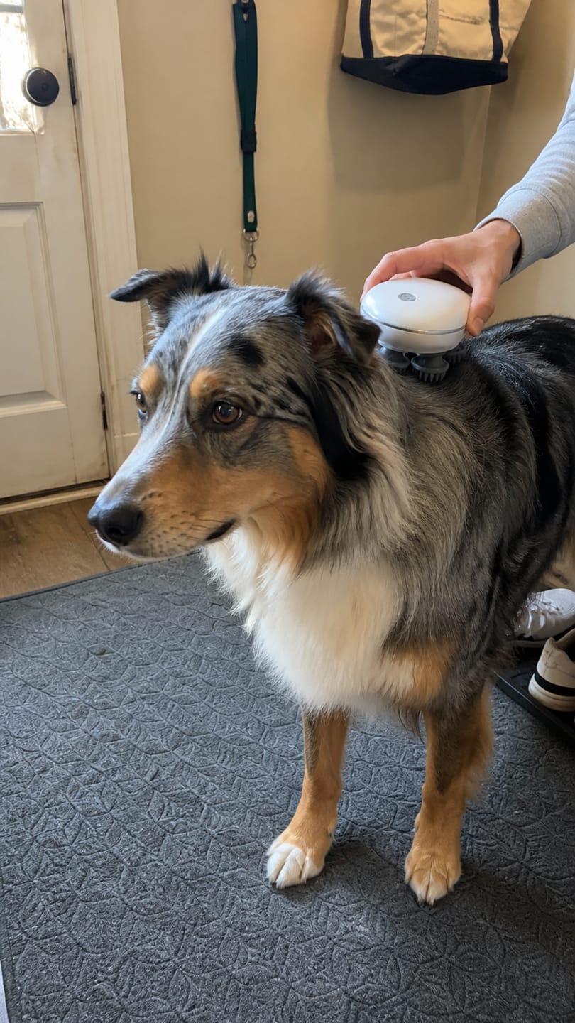 Customer photo review of Viva Pet Spa Handheld Massager