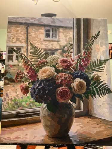 Customer photo review of Porcelain Afternoon Arrangement (80 Colors)