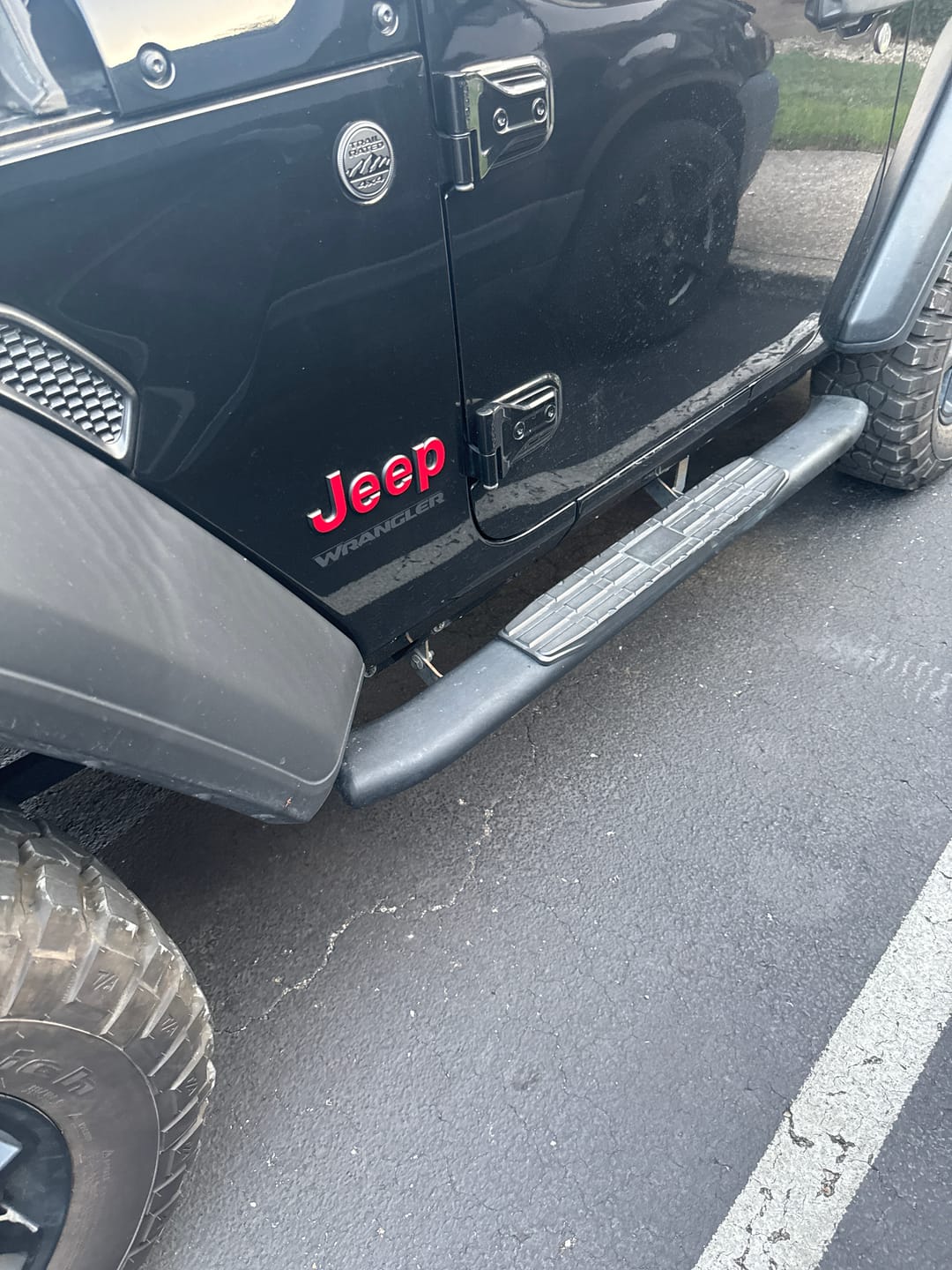 Customer photo review of JEEP Wrangler Emblem Overlay Decal Set | Fits JL, JK, TJ & YJ