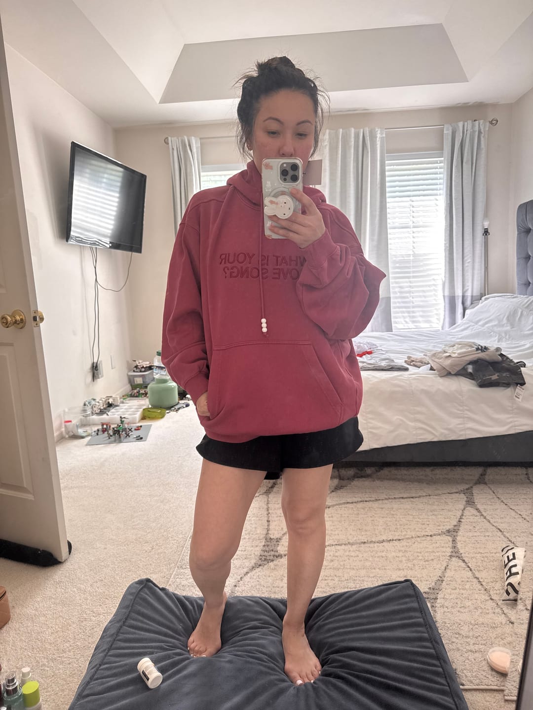 Customer photo review of [2ND / 3RD / 4TH PRE-ORDER] BTS - ARIRANG OFFICIAL MD HOODIE RED