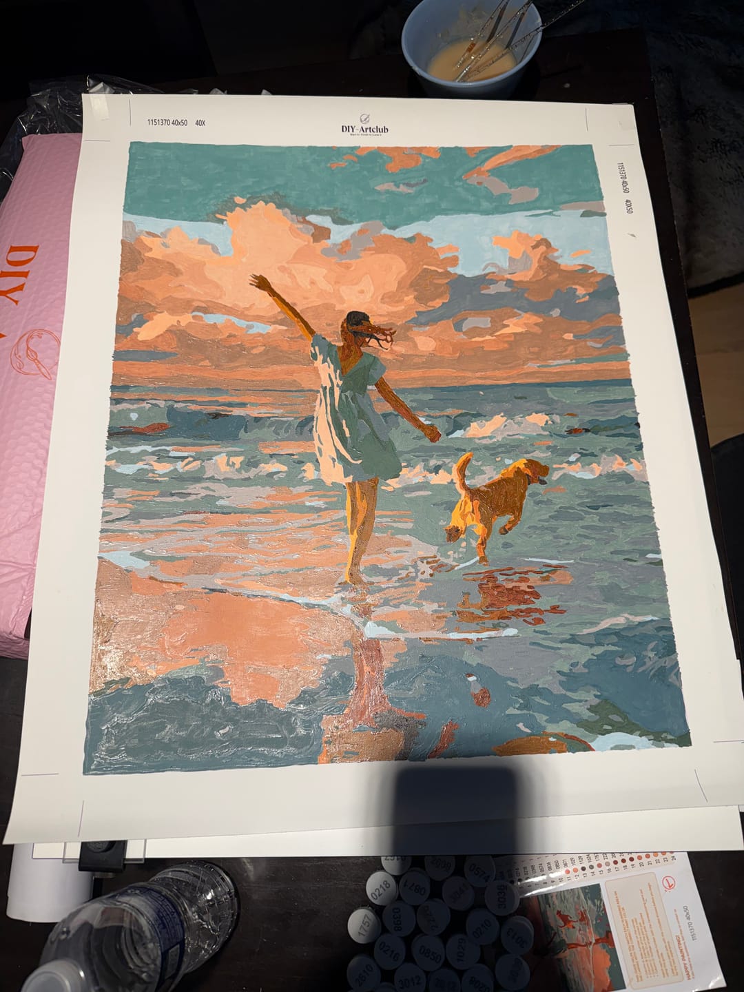 Customer photo review of Waves of Joy | Paint by Number