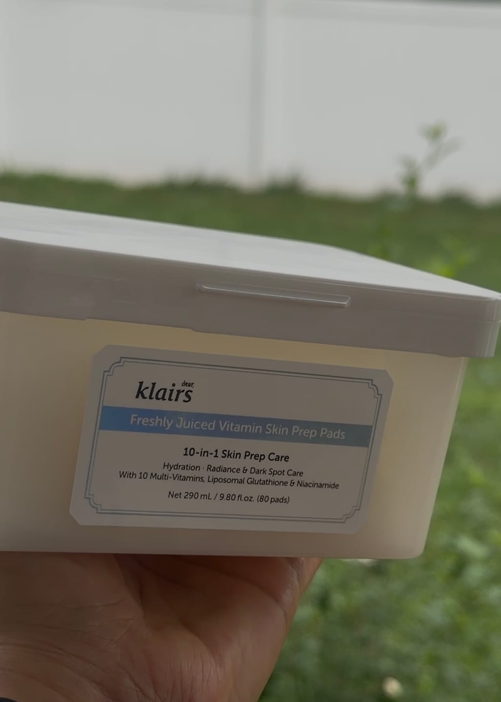 Customer photo review of Freshly Juiced Vitamin Skin Prep Pads