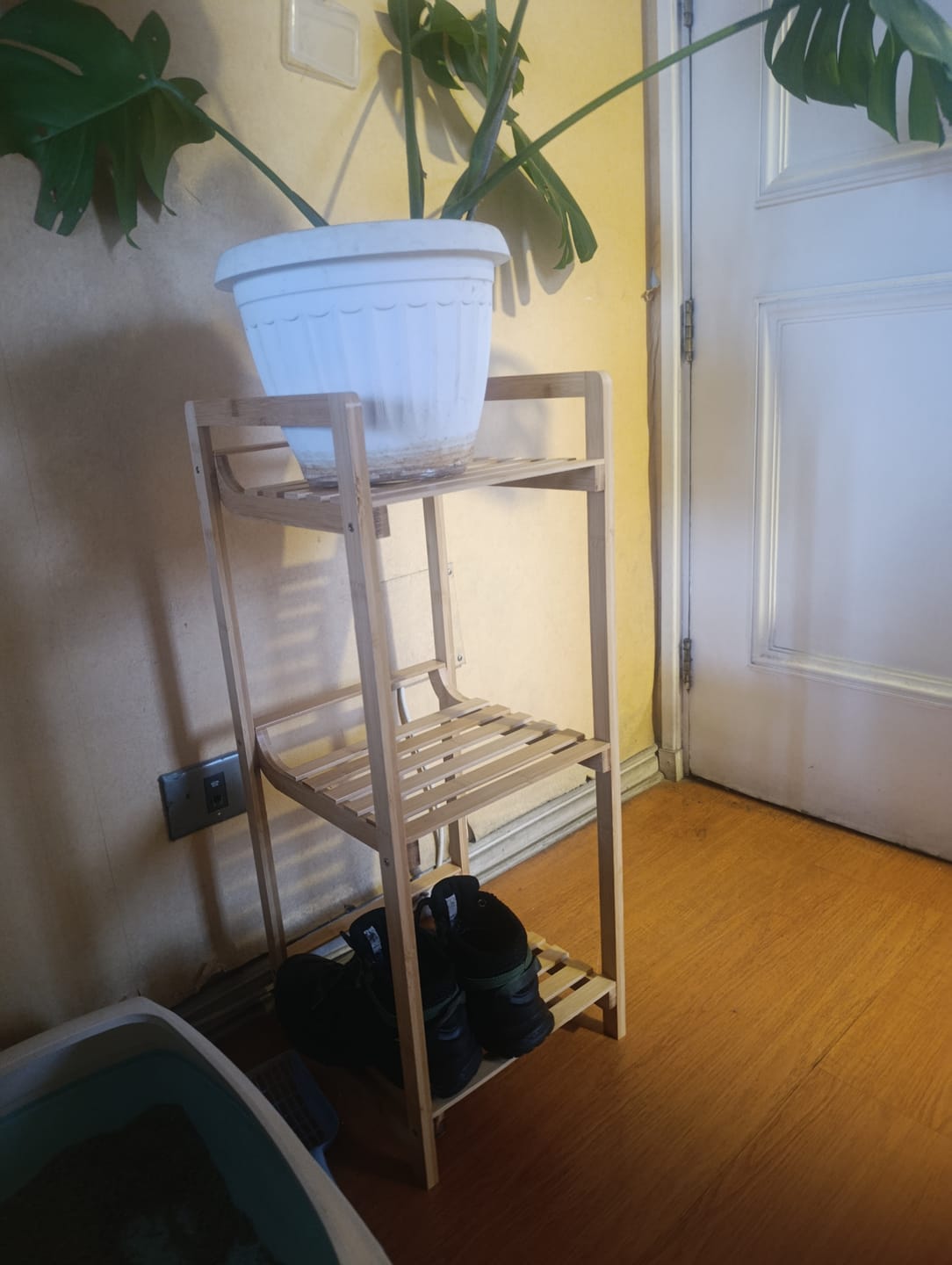 Customer photo review of Estantería de Baño Cocina 3 Niveles 4 Niveles Rack Organizador del Hogar Madera Natural