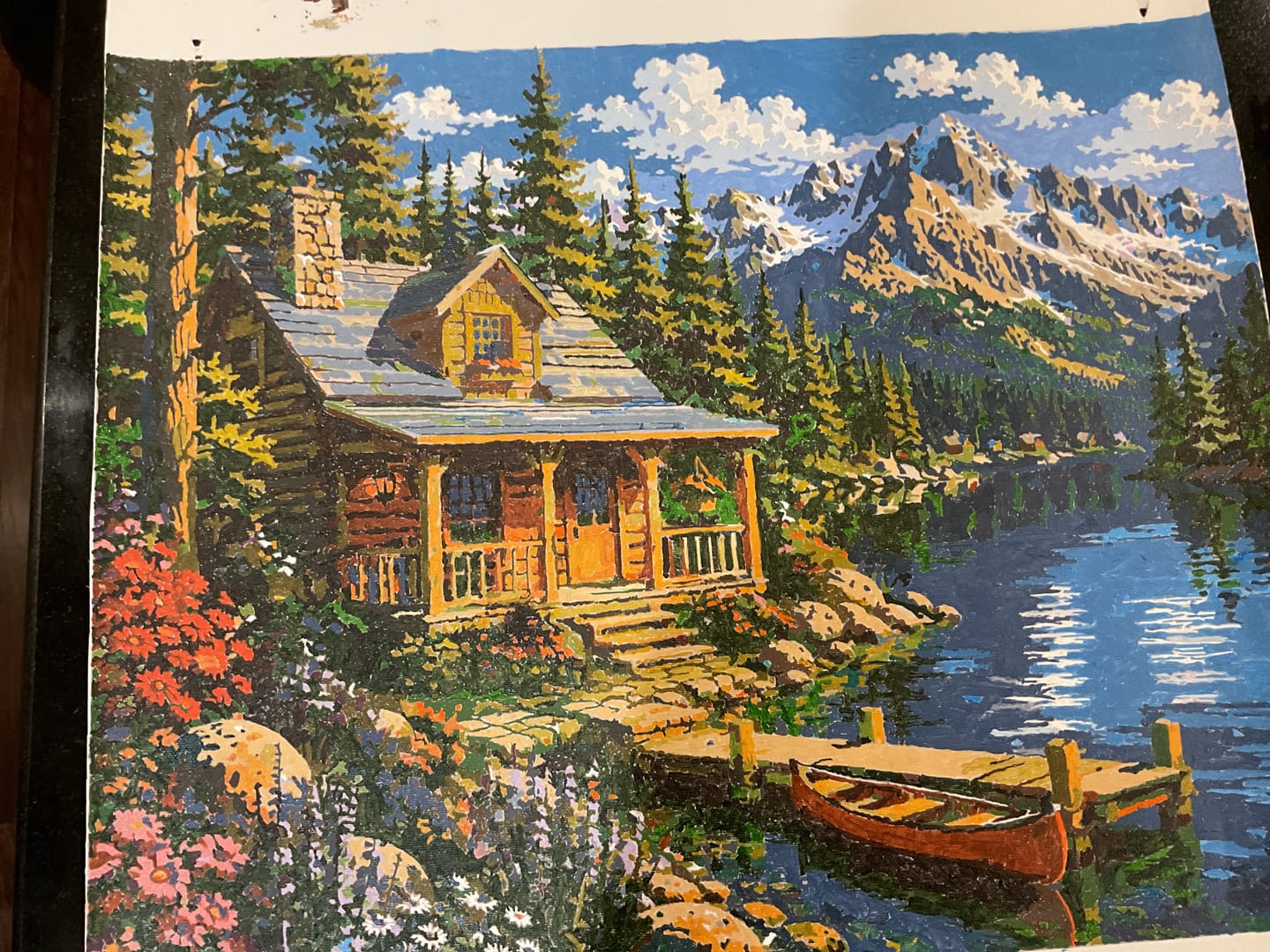 Customer photo review of Morning at the Lake