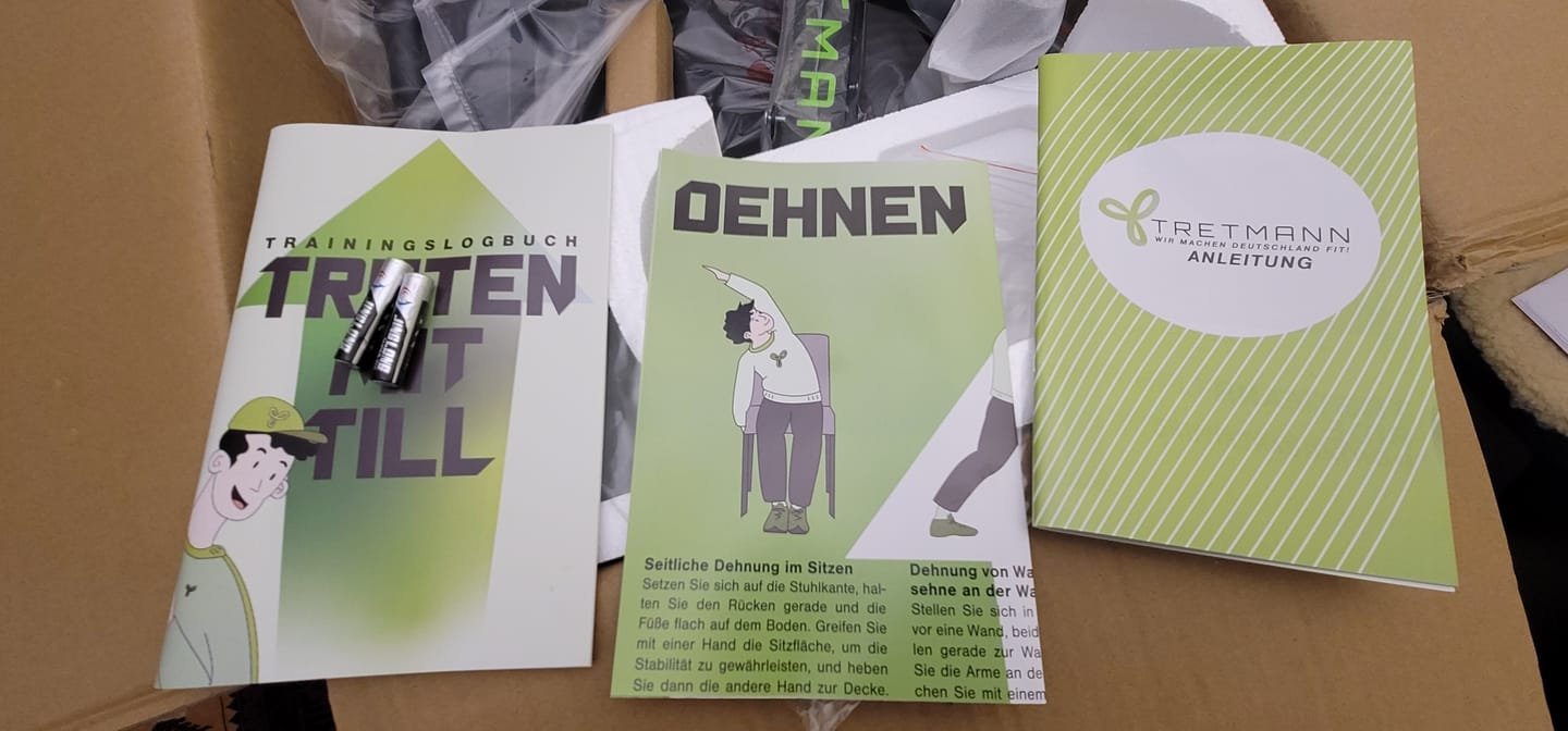 Customer photo review of Dehnposter, Trainingsbuch & Werkzeug-Set