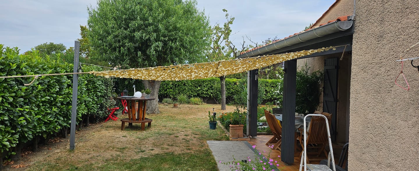 Customer photo review of Filet de camouflage renforcé sable