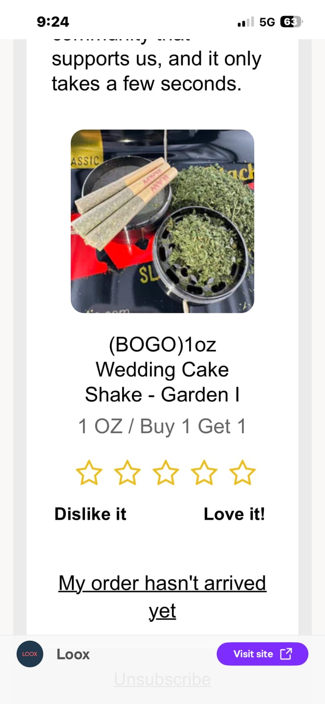 Customer photo review of (BOGO)1oz Wedding Cake Shake - Garden I