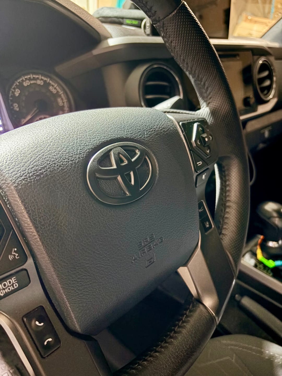 Customer photo review of Steering Wheel Emblem Overlay