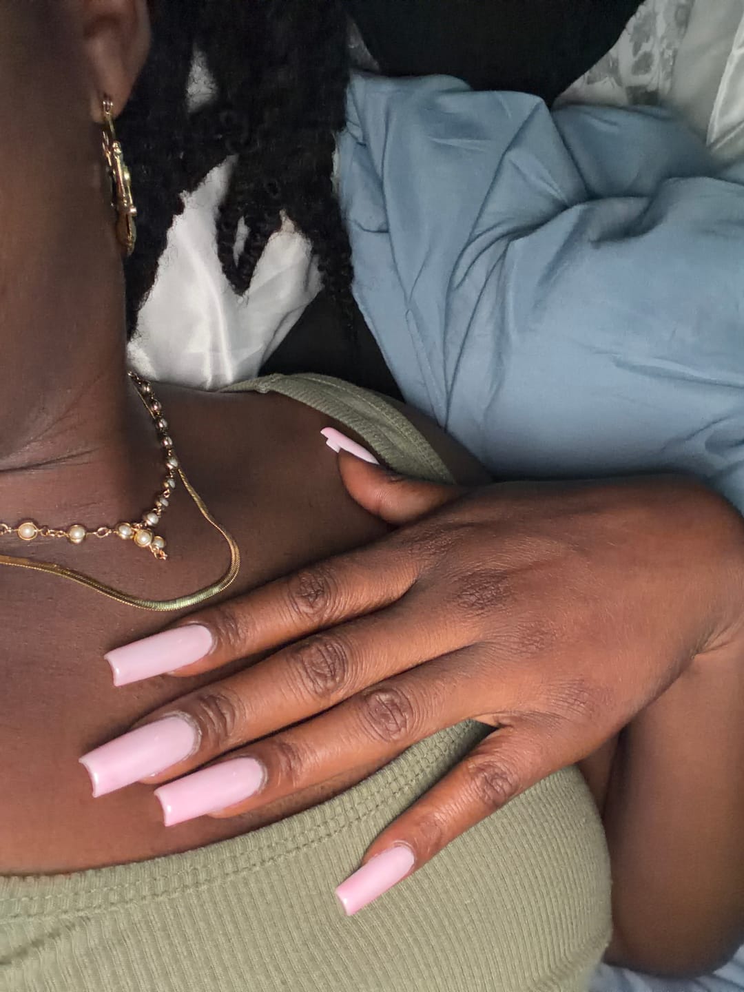 Customer photo review of Herringbone Necklace - 3mm