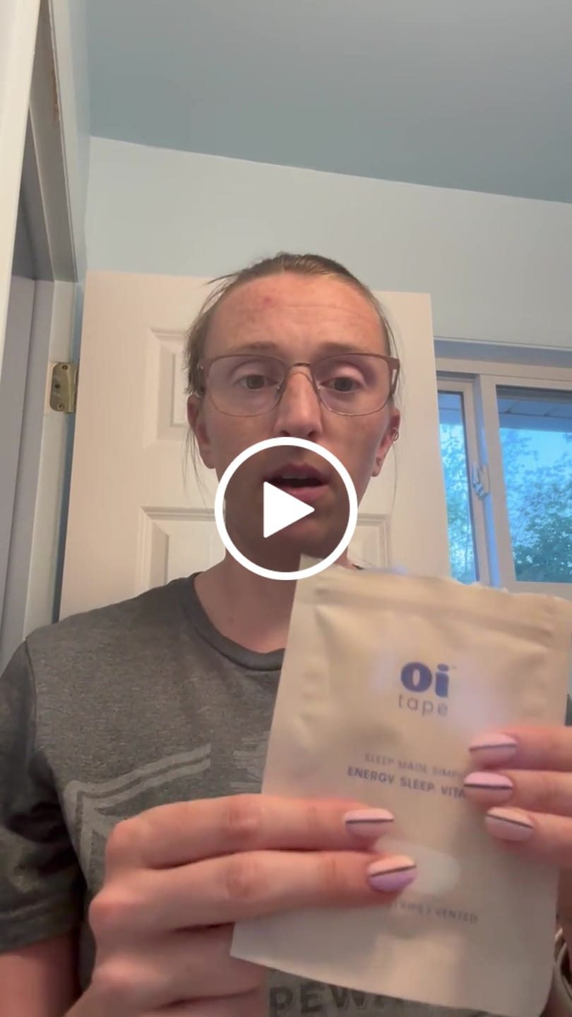 Customer video review of oi tape™ Mouth Tape