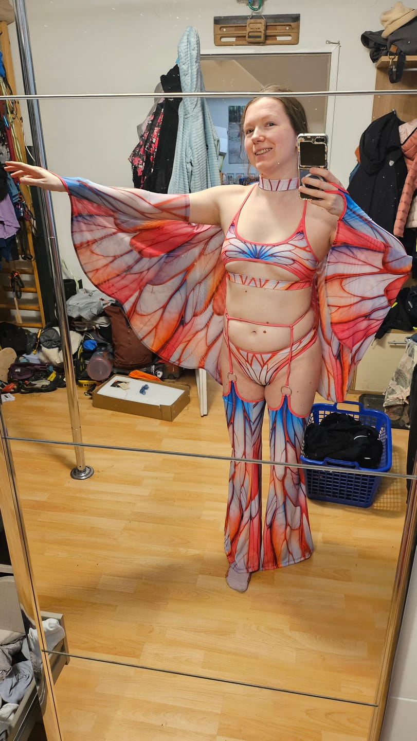 Customer photo review of Skyblush Fairy Wings