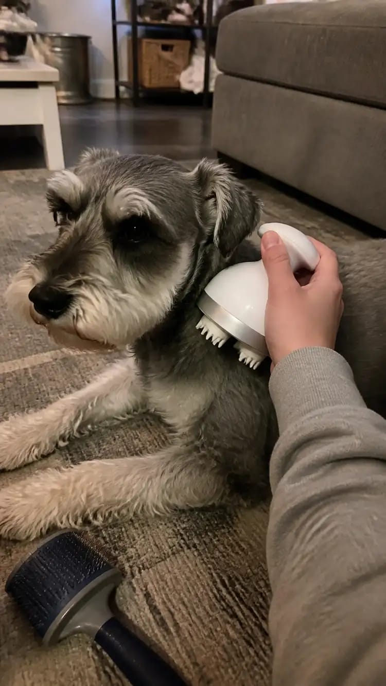 Customer photo review of Viva PetZen Ergonomic Pet Massager