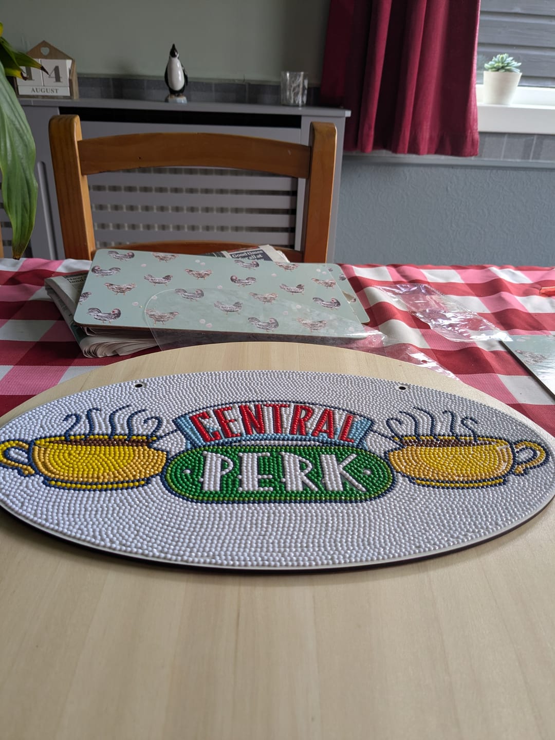 Customer photo review of "Central Perk" Wooden Hanging Decoration