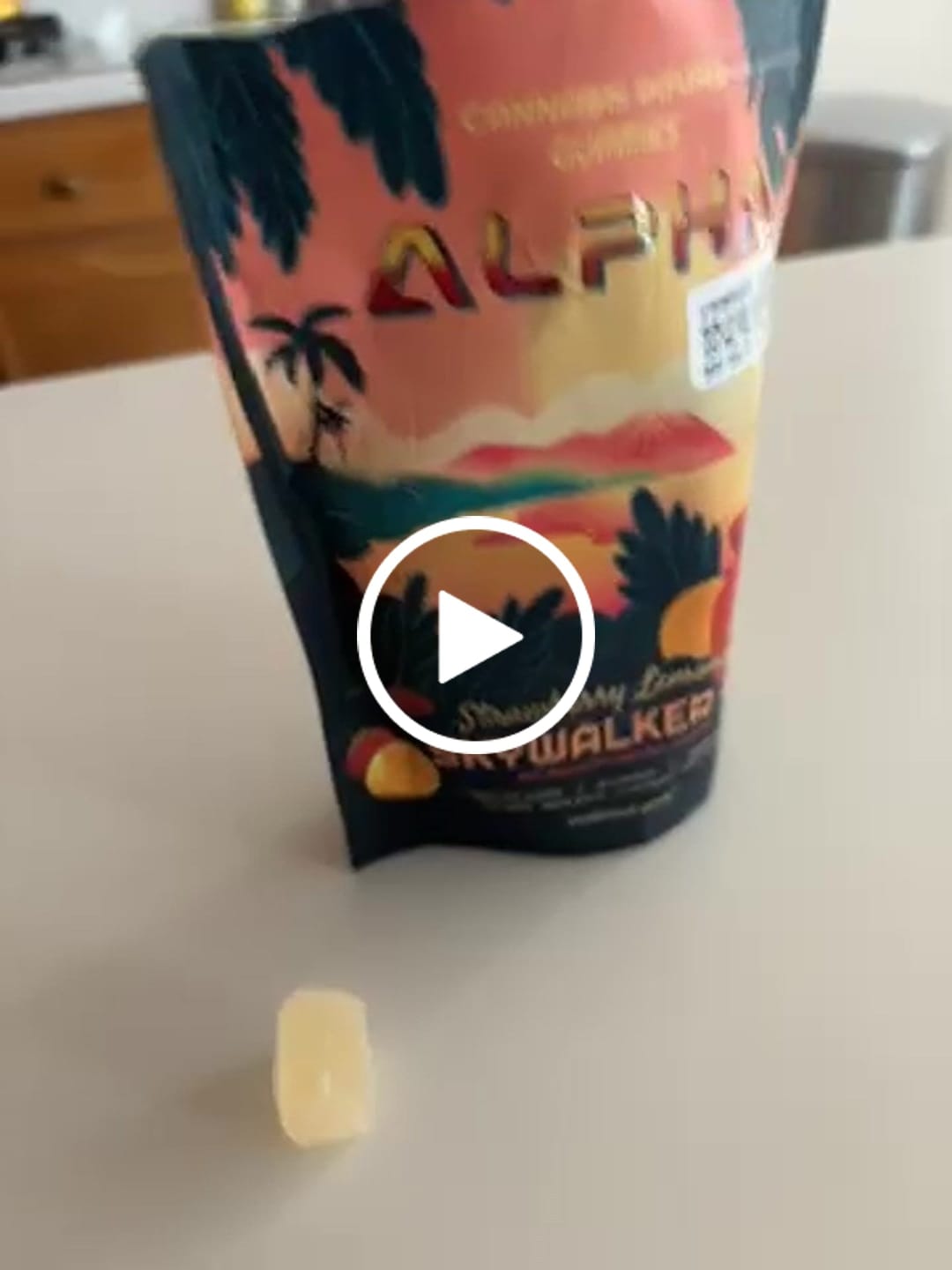 Customer video review of THC Gummies Strawberry Lemonade 30 Pack 3600mg