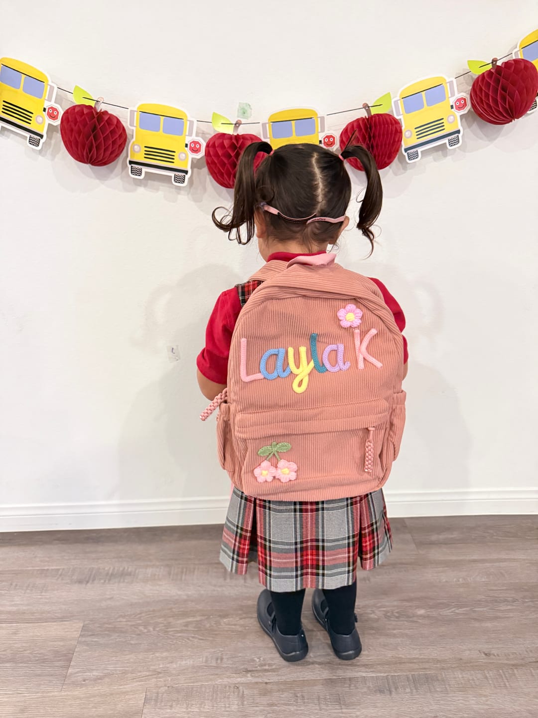 Customer photo review of K&C - Personalized Knitted Backpack