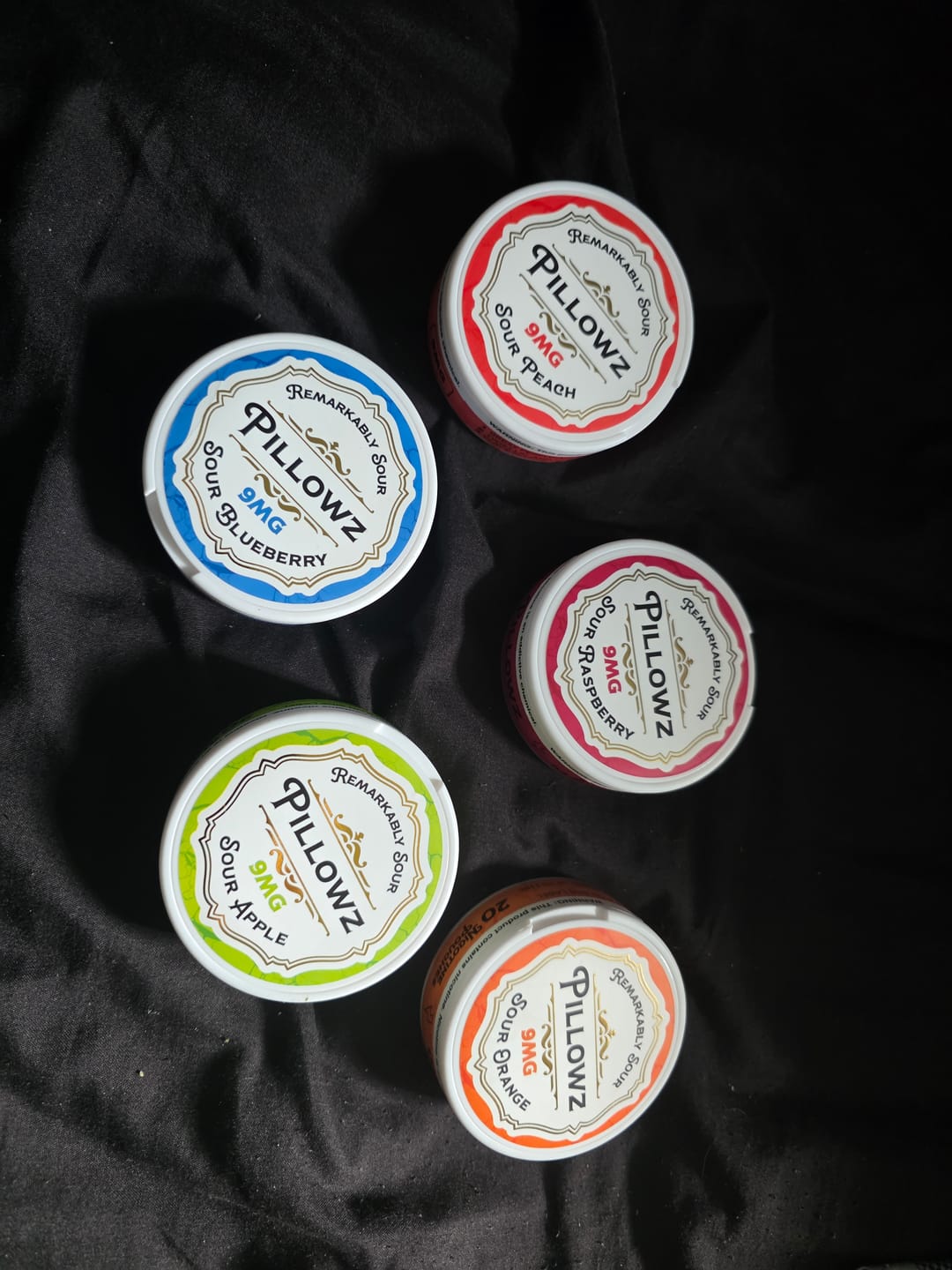 Customer photo review of Sour Pouches 5-Can Multi Flavor Pack