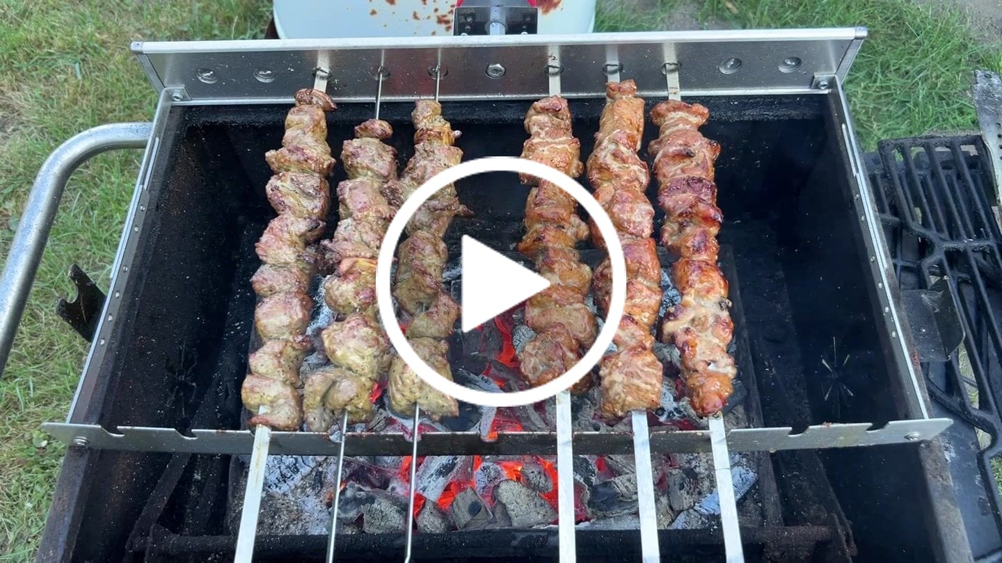 Customer video review of Schweine-Schaschlik Original - Mayonnaise Zwiebel Kräuter Marinade | mySchaschlik
