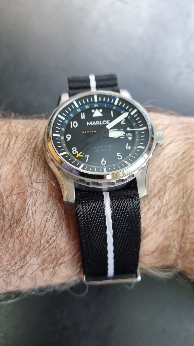 Customer photo review of Interstate Black & White Premium Nylon Strap