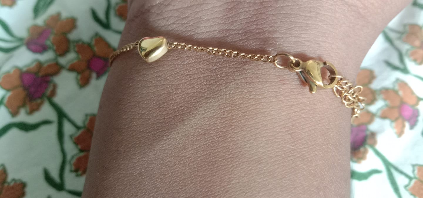 Customer photo review of Lunar Heart Bracelet