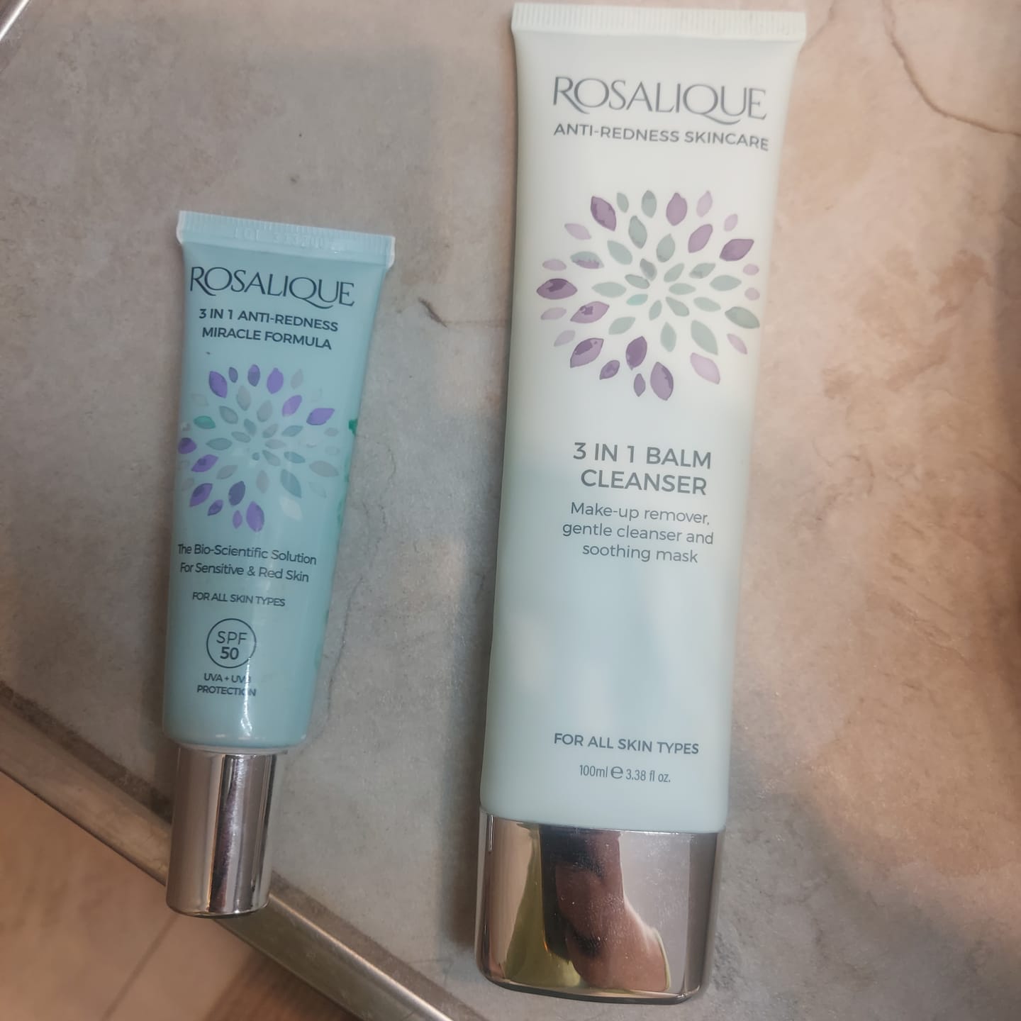 Customer photo review of Rosalique 3 in 1 Anti-Redness Miracle Formula SPF50