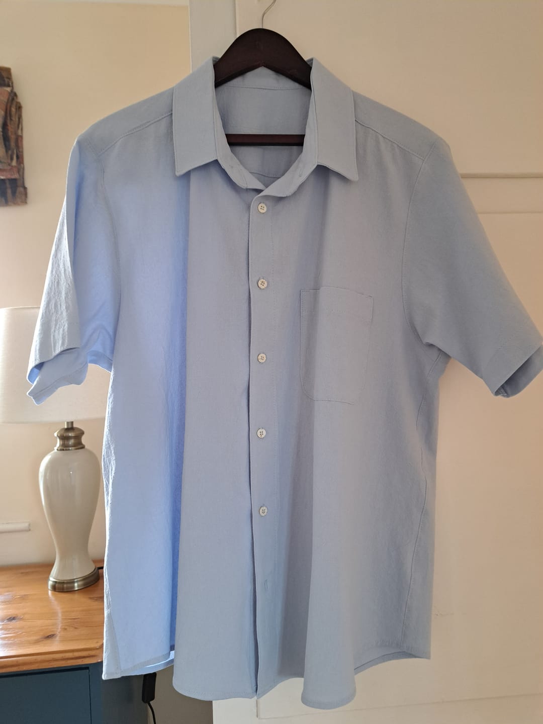 Customer photo review of Linen Feel 100% Cotton Fabric
